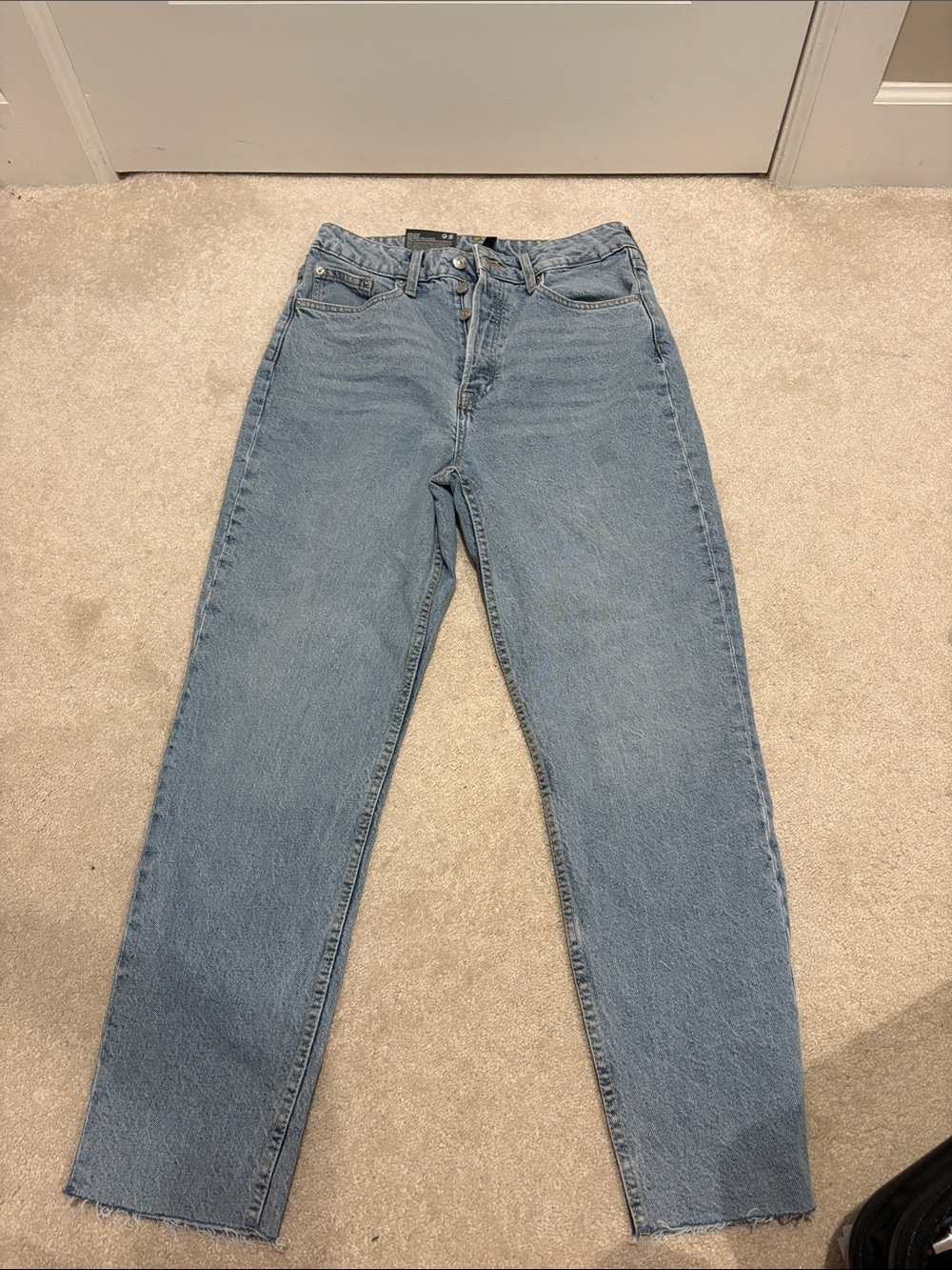 Divided Light Blue High-Rise Straight Jeans